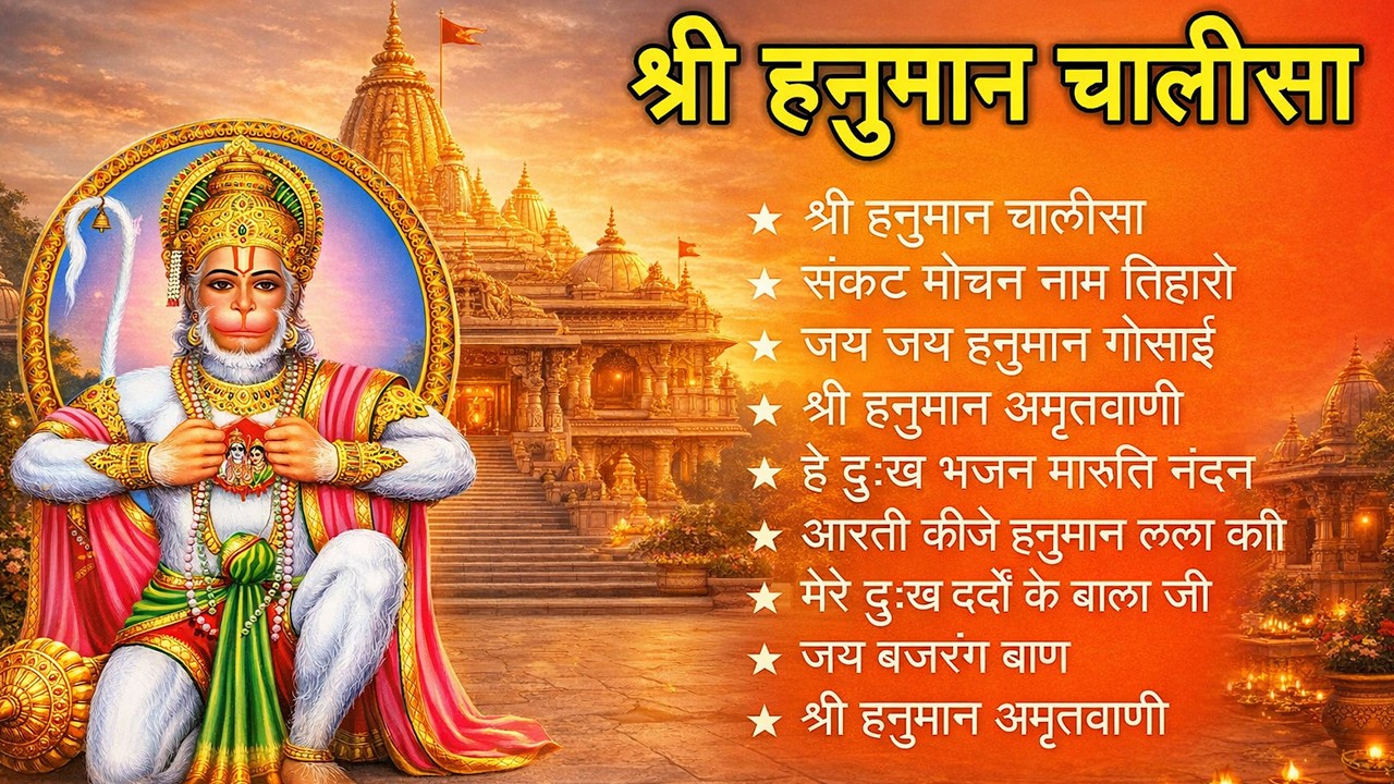 श्री हनुमान चालीसा 🌺🙏 shree hanuman chalisa original video 🙏🌺 gulshan kumar hariharan full hd