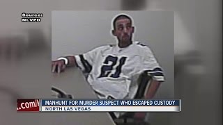 North Las Vegas homicide suspect escapes police custody