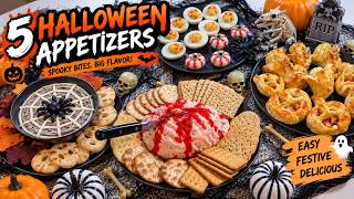 5 Easy Halloween Appetizers 🎃 Spooky Party Food Everyone Will Love!
