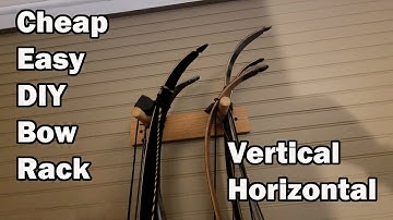 Great Cheap DIY Bow Rack