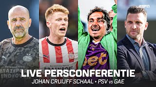 Spaudos konferencija Johan Cruijff taurė 2025 - Šalies čempionas PSV prieš Taurės laimėtoją Go Ahead Eagles