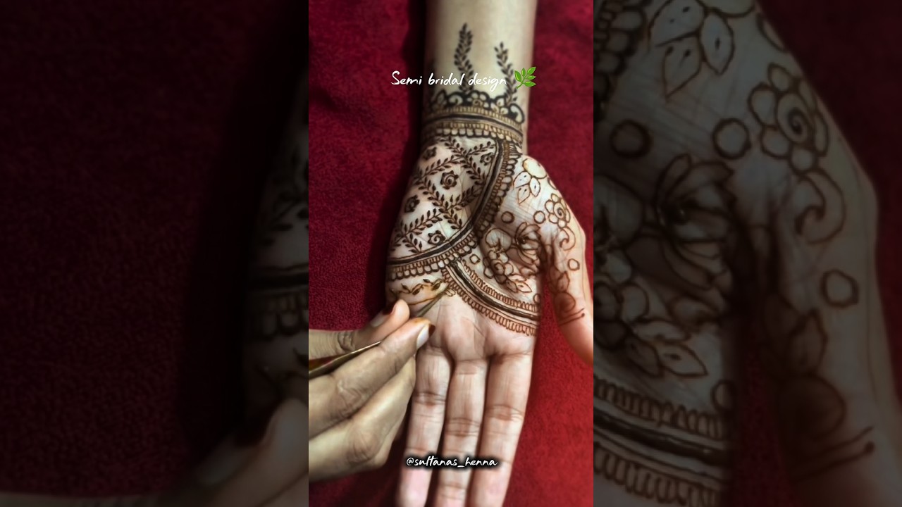 Semi bridal design for beginners 🌿