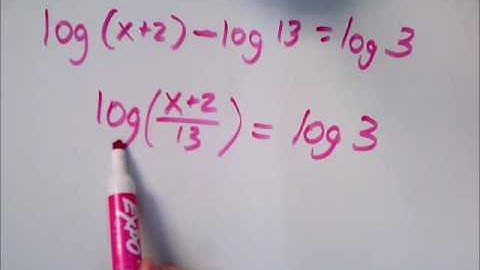 Solving an equation involving logarithms on both sides, Problem type 2
