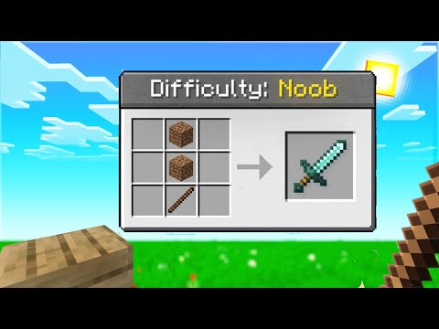 MİNECRAFT'ta NOOB ZORLUK