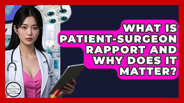 What Is Patient-surgeon Rapport And Why Does It Matter? - The Operating Table