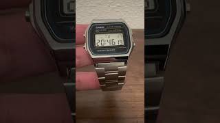 Shiny Metal Casio A158 ⌚