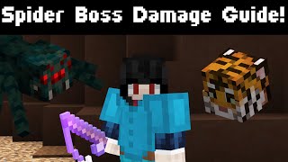 Hypixel Skyblock: How to do INSANE Boss damage! (Arachne Guide) Phantom Rod! Werewolf Armor!