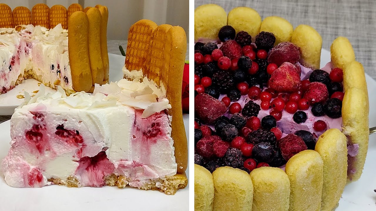 2 Easy No Bake Charlotte Cake Recipes - Healthy and Very Delicious
