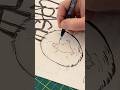 Inking “Crash Test Hamster” for the @ChaoticDrawAlong  ​⁠#ink #inking #comic #hamster
