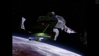 Star Trek : TNG - Galaxy-Class Enterprise Dwarfed by Giant Alien Vessel 2.0