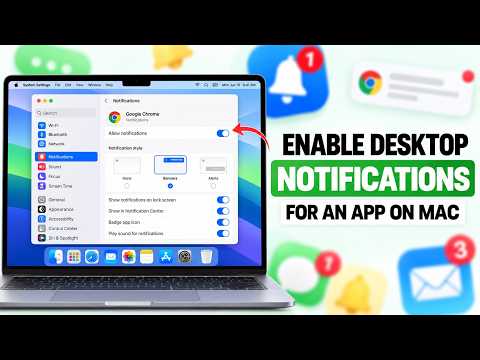 How to Enable Desktop Notifications for an App on Mac
