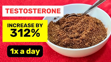 ONCE A DAY to have the TESTOSTERONE levels of a 20-year-old