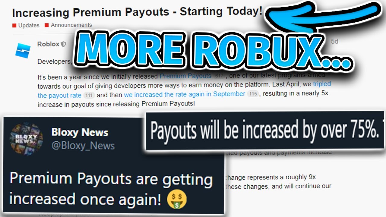 Roblox Is Giving Us The Best Update Finally Youtube - roblox developer payouts