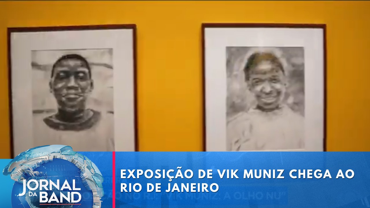 Exposição de Vik Muniz chega ao Rio de Janeiro | Jornal da Band
