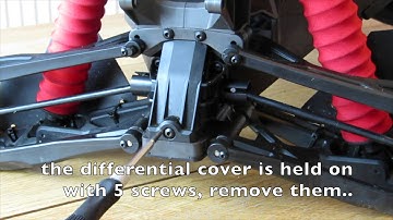TraxxasXMAXX Rear differential diff access and removal
