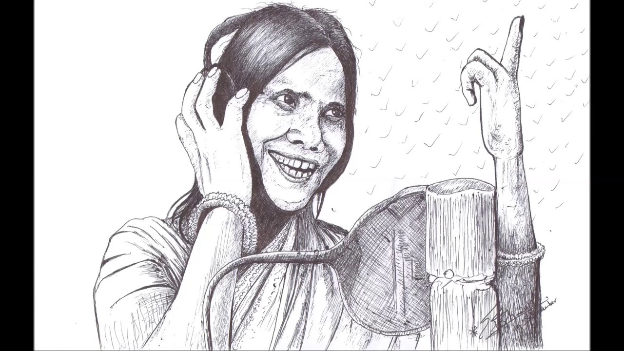 Ranu Mandal latest drawing | Aashiqui Mein Teri - YouTube