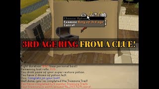 3RD AGE RING From a Clue Scroll! OSRS Runescape Highlights
