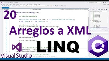 Arreglos a XML - 20 - Tutorial LINQ básico en español C#