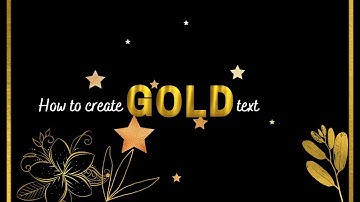 How to create GOLD text in Canva | C for Crafty