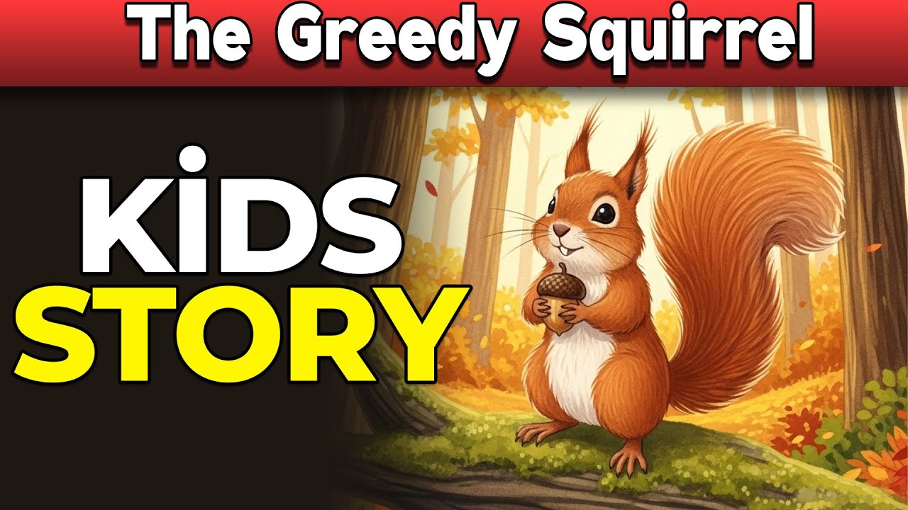 Kids Story with Pictures | The Greedy Squirrel