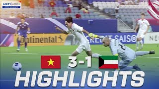 MENYALA KARTU MERAH DAN GOL!! Vietnam (3) Vs (1) Kuwait | AFC U23 ASIAN CUP QATAR 2024