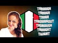 Lezione di Inglese 48 | La differenza tra Through Though Tough Throughout Thorough Thought Taught