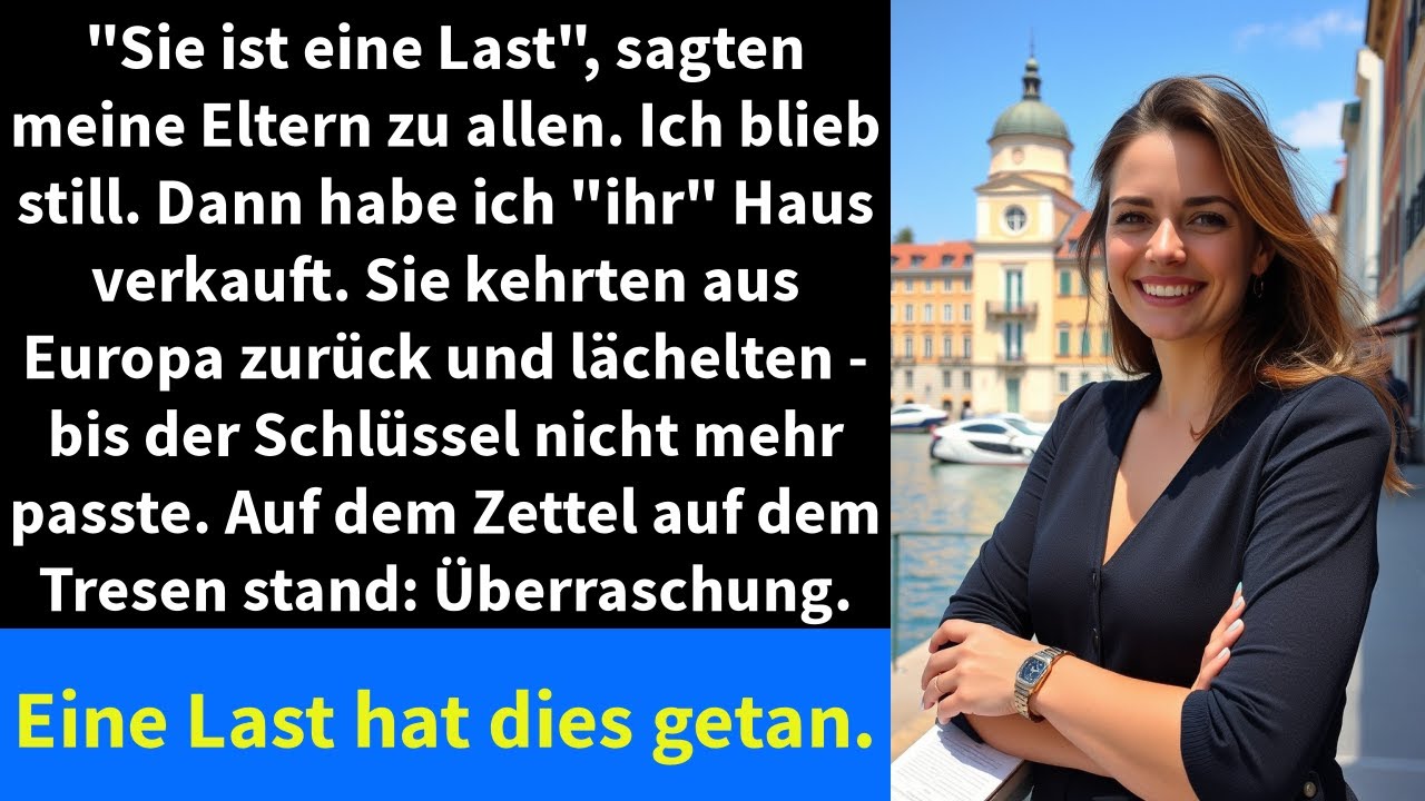 Sie ist eine Last, sagten meine Eltern zu allen. Ich blieb still. Dann habe ich 