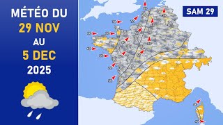 Weather forecast from Saturday, November 29th to Friday, December 5th, 2025