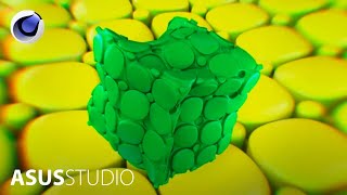 Абстрактная процедурная анимация в Cinema 4D | ASUS STUDIO