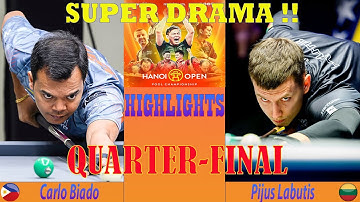 QUARTER-FINAL | Carlo Biado vs Pijus Labutis | HIGHLIGHTS | HANOI OPEN POOL 2025