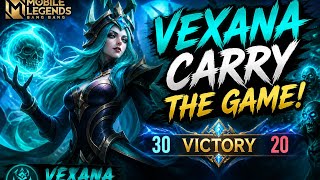 VEXANA carrying Gameplay | MLBB | RANK MYTHIC GAME