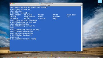 Learn to Code with Ruby - Section 01 - Lesson 06 - Mac OS : Run Ruby File from Terminal