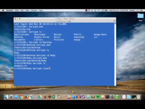 Learn to Code with Ruby - Section 01 - Lesson 06 - Mac OS : Run Ruby File from Terminal