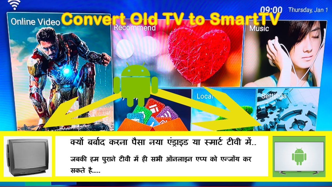How to Convert Old TV to Android Smart TV Under 1500 and Watch OTT 