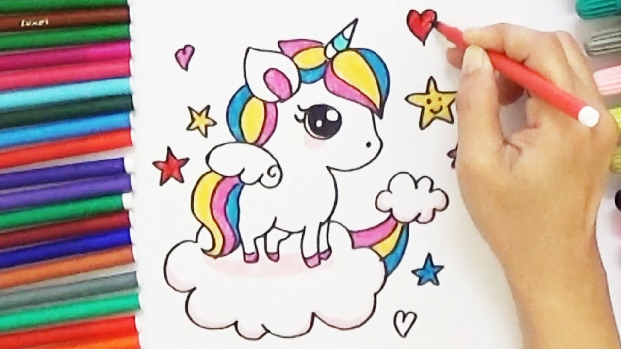 How to Draw a Unicorn  Easy Drawing Tutorial For kids