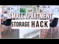 Small Apartment STORAGE HACK using an IKEA BILLY BOOKCASE | IKEA HACK