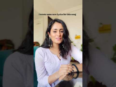Wrote some new lyrics for Lag Ja Gale #shwetarajyaguru #coversong #lagjagale