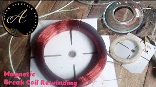 how to rewind electric magnetic break coil 😱👨‍🔧#youtube#electric#rewinding #subscribe