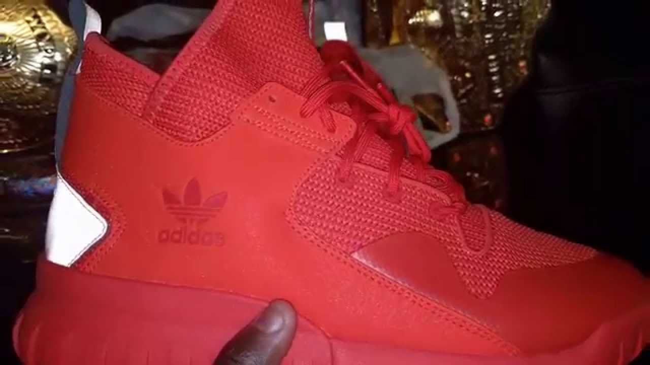 Triple Red Adidas Tubular X! 🔴🔴 - YouTube