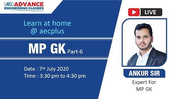 MPGK With Detailed Analysis for VYAPAM SE & MPPSC AE 2020 | By Ankur Sir | Part-6