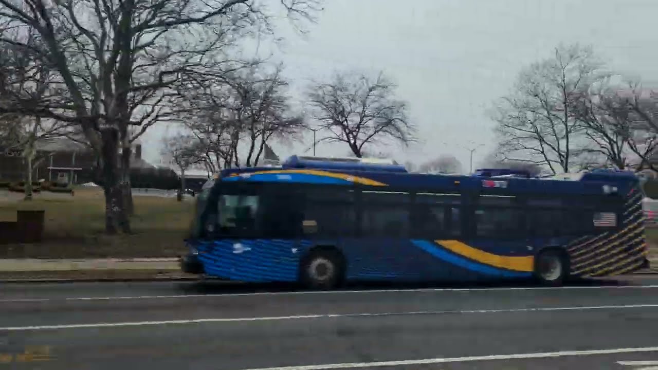 MTA Q35 RUSH Bus Ride via Beach Channel Drive: 2023 Nova Bus LFS 9119 from Rockaway Ferry to Midwood
