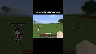new efficient tree farm method #minecraft