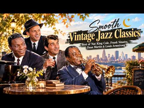 Smooth Vintage Jazz Classics🌙 Best of Nat King Cole, Frank Sinatra, Dean Martin & Louis Armstrong