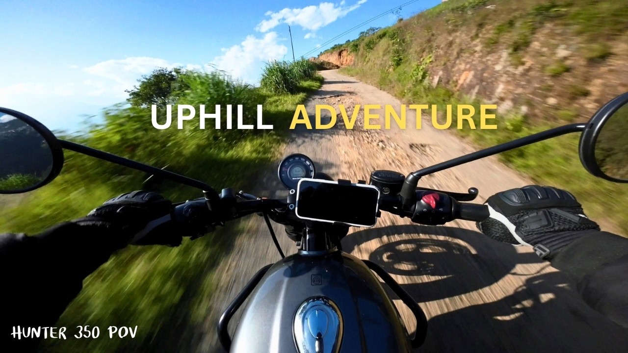 Testing Hunter 350 Steep uphill POV Ride