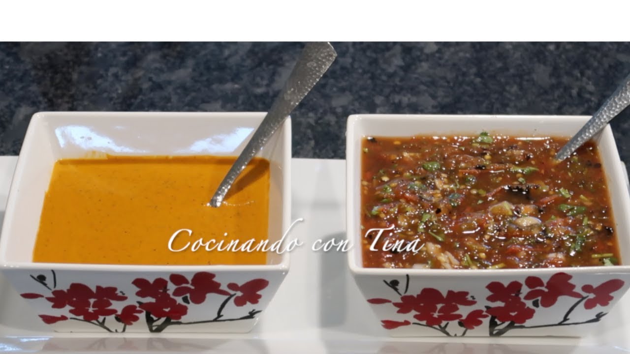 DOS SALSAS DELICIOSAS Y FACIL DE PREPARAR YouTube