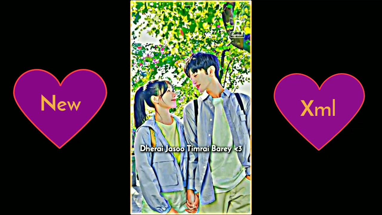 MANA LE SADHAI TMLAI KHOJI RAHANXA😍❤️ALIGHTMOTION ⬇️VIDEO 😍🇳🇵FREE XML⬇️