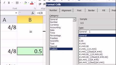 Excel 2010 Business Math 19.5: How To Display Fraction That Is Not Reduced