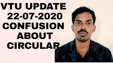 VTU UPDATE :22-07-2020