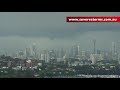 Shelf cloud moves through Sydney, Australia