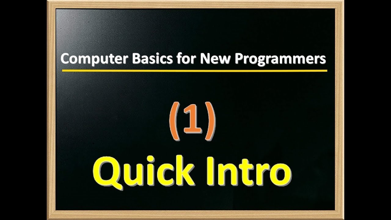 Computer Basics for beginning developers - YouTube